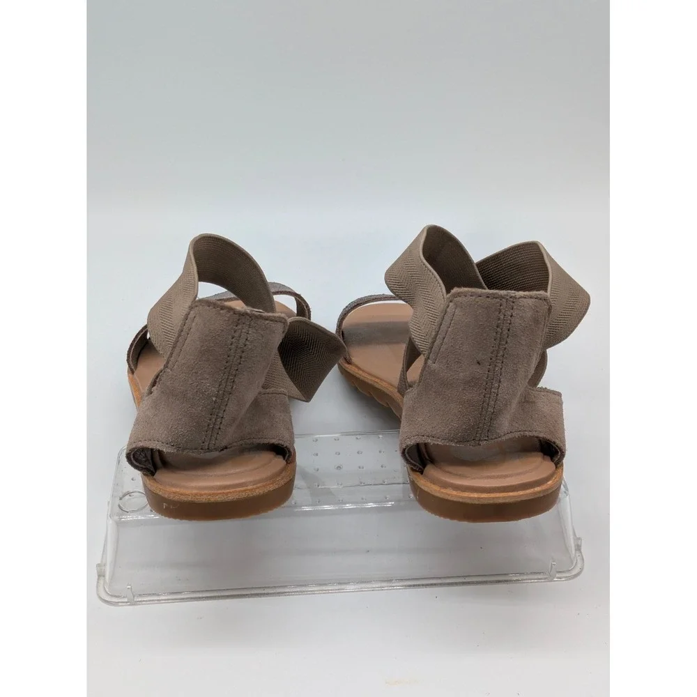 Sorel Ella II Crisscross Sandals Women's Size 9.5 Taupe Metallic Elastic